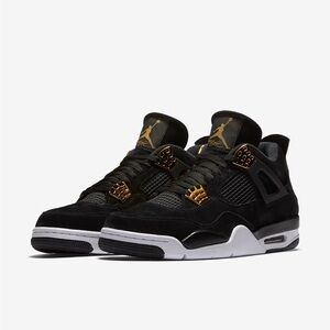Air Jordan 4 retro black and gold